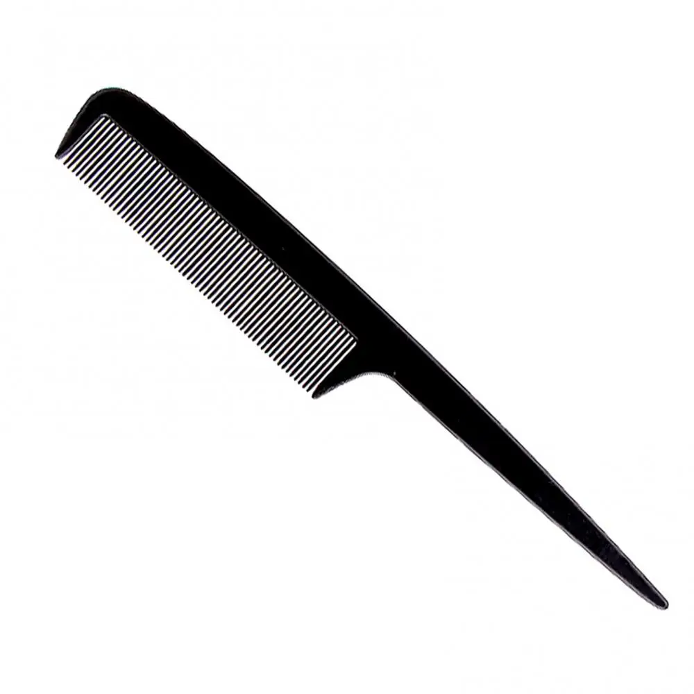 Set di 4 pettini per lo Styling dei capelli Set di pettini per parrucchieri in plastica professionale pennello per parrucchieri nero barbieri strumento antistatico per barbiere