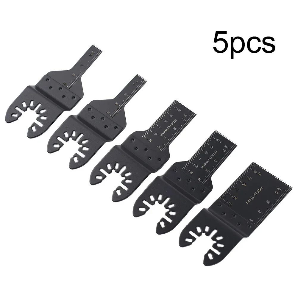 5Pcs Oscillating Multi Tool Circular Saw Blade 10/20/34mm High Carbon Steel Power Tools Accessories For Renovator Power Cutting