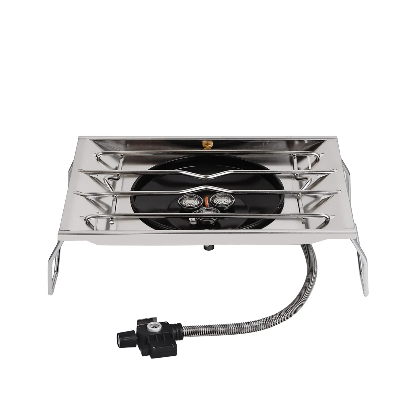 

Outdoor IGT table top stove, camping small cooker, gas stove, picnic barbecue portable three-head