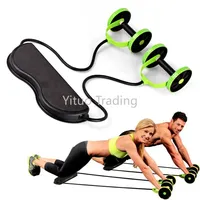 Upgrade New Home Fitness Equipment Muscle Exercise Equipment Double Wheel Abdominal Power Wheel Ab Roller Gym Roller Training