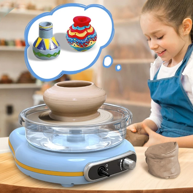 

E06B Изготовление глиняной посуды Трехколесное электрическое колесо для детей и новичков с регулируемой скоростью, низкий шума,