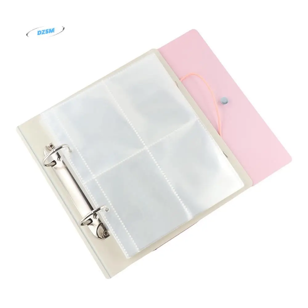 

A5 Photocard Collecting Candy Color Four-box Grid Photocard Binder with Baffle Plate Kawaii Kpop Idol Photo Album