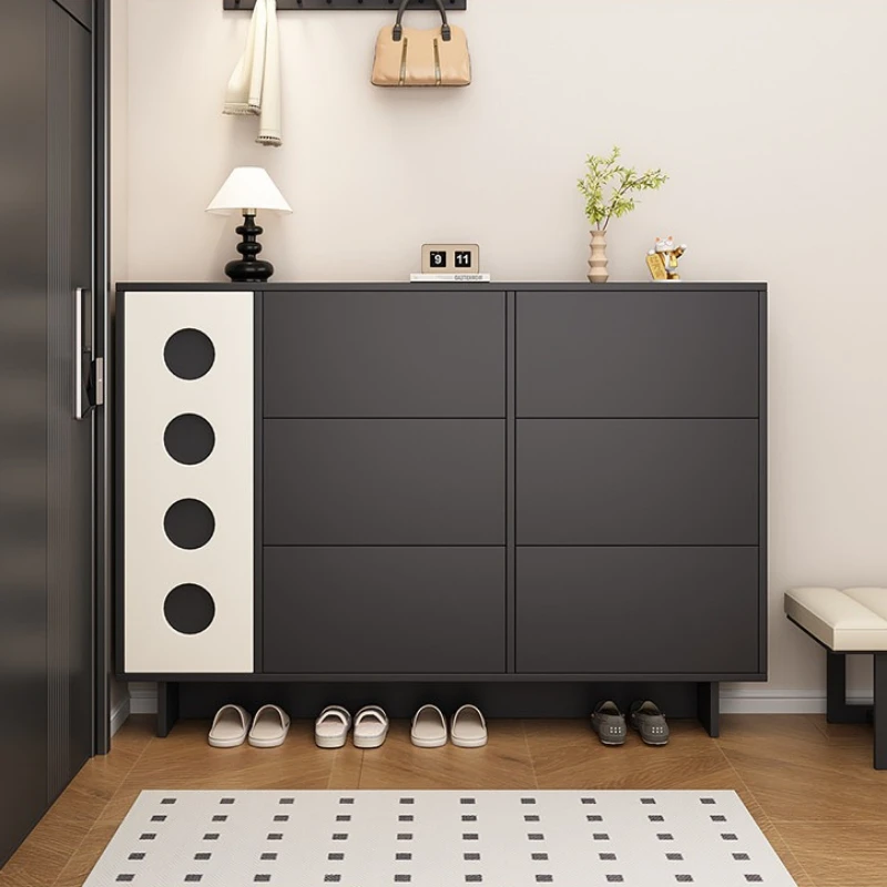 Schuhschrank im Vintage-Design, großes Fassungsvermögen, Schuhregal für den Eingangsbereich, multifunktionales Möbelstück für Zuhause, Schuh-Organizer