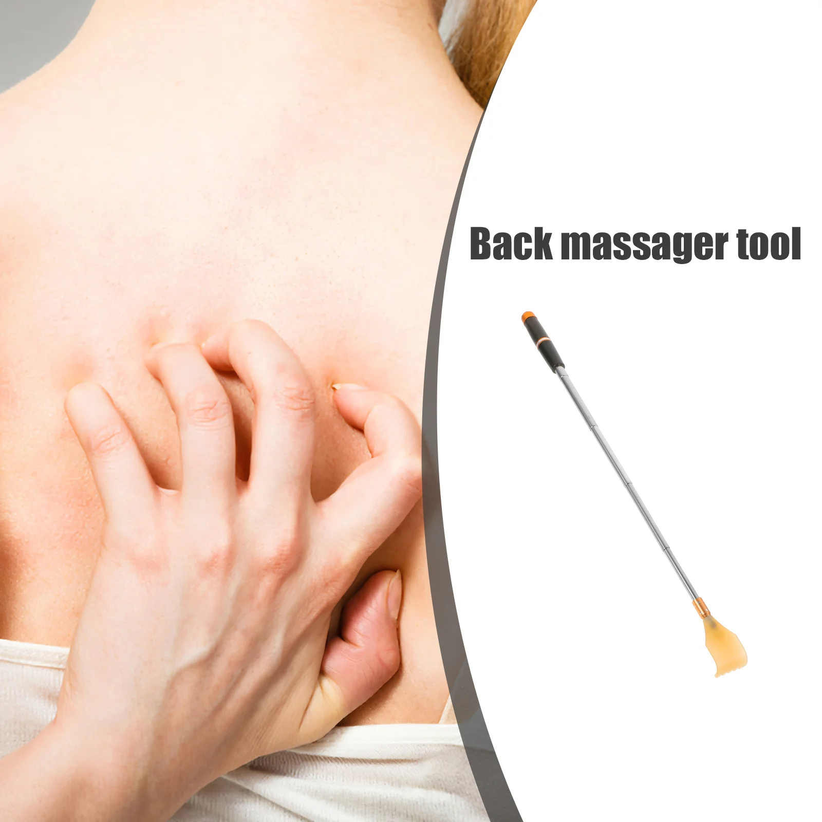 

Телескопический скребок для спины из смолы с длинной ручкой, устройство против зуда, простой в использовании портативный массажер для тела для дома и путешествий