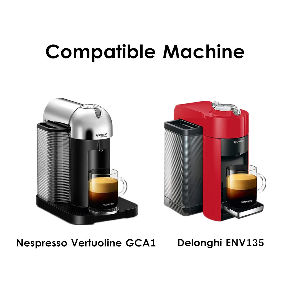 VIP Link 70ML For Nespresso Vertuo Vertuoline Plus GCA1 Delonghi ENV135 Stainless Steel Refillable Reusable Capsule Pod