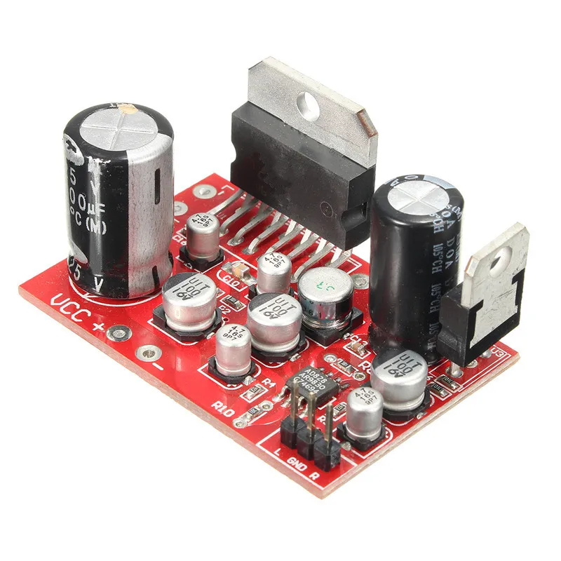 Professional Electric 12V DC 38W+38W Amplification Stereo Pre-Amp TDA7379 + AD828 Home Speaker 100W Receivers Amplifiers