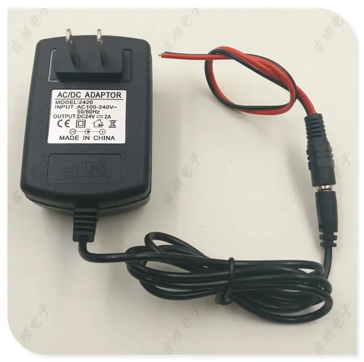 10pcs  24V2A DC/Stabilizer/Power Adapter/With Indicator Light/DC Bus Terminal