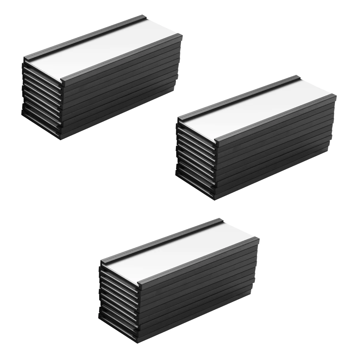 ที่ยึดป้ายแม่เหล็ก30ชิ้นพร้อมซองใส่บัตรข้อมูลแม่เหล็กพร้อมอุปกรณ์ป้องกันพลาสติกใสสำหรับชั้นวางของโลหะ (1x3นิ้ว)