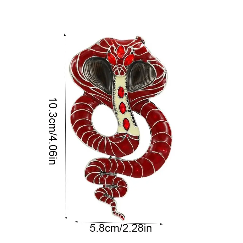 موضة الحيوان حجر الراين الأفعى دبابيس كوبرا ضوء الفاخرة زودياك الأفعى بروش مجوهرات تألق ثعبان التلبيب دبوس معطف