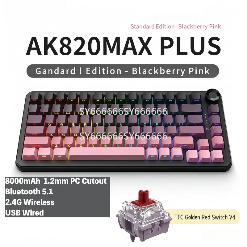 Esports Gaming Uk - Teclado Mecánico Bluetooth Tri-Modo 75% con