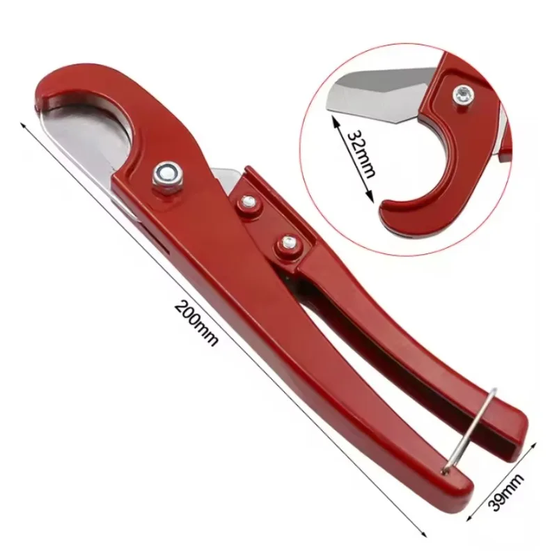 3-32mm Professional Pipe Cutter Ergonomic Hand Tool for PVC/PEX/PPR Tubing Steel Blades, Garden Hose & Plumbing DIY Use