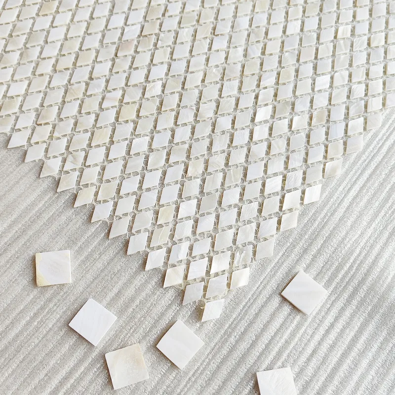 30x30cm Natural Herringbone Fish Bone Shell Mosaic Tile 0.2cm Living Room Entrance Bathroom Balcony Background Wall