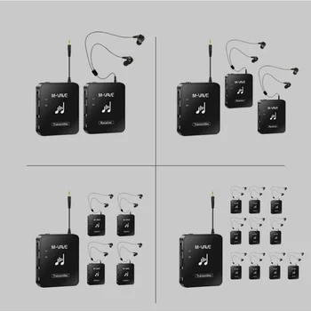 M-vave WP-10 2.4G wireless headphone monitor with volume knob rechargeable transmitter receiver new version Cuvave