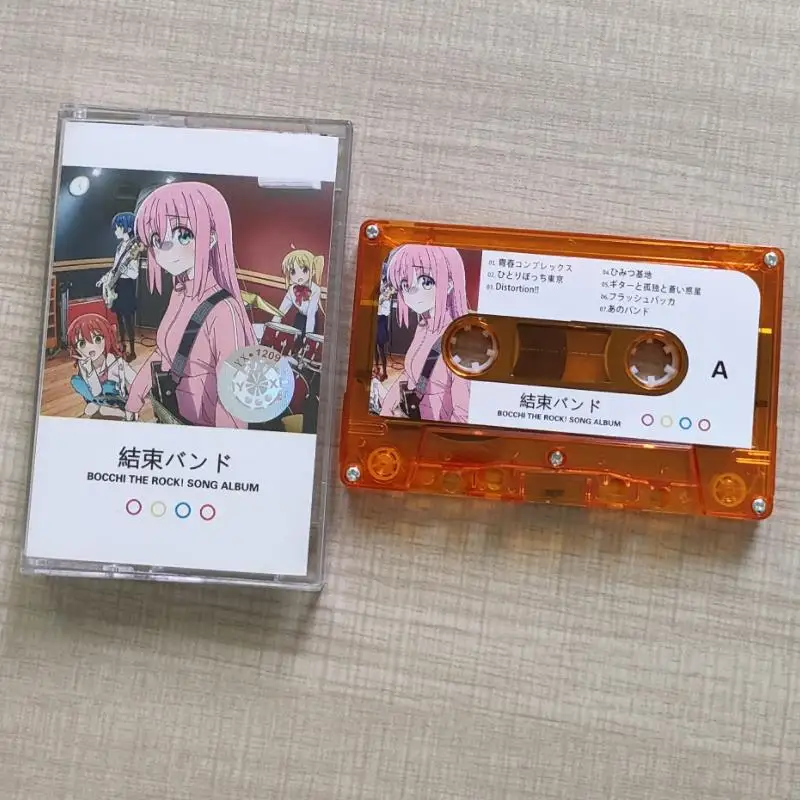 BOCCHI THE ROCK Music Tape Gotoh Hitori Kessoku Banndo Cosplay Anime Cassette Soundtracks Box Walkman Tape Prop Gift Party Music