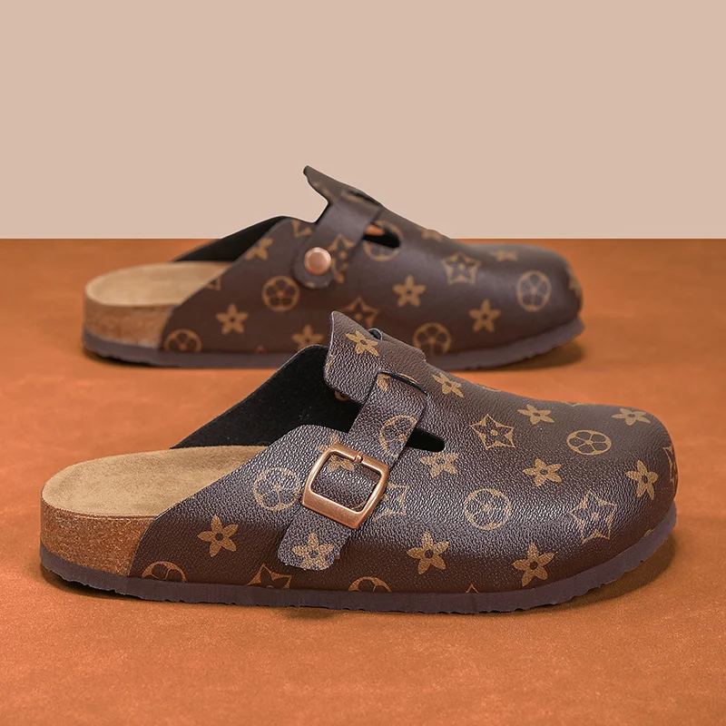 

Birkenstock Shoes Are High-End, Casual, Fashionable and Versatile, with Closed-Toe Clogs, Cork Non-Slip Half-Slippers