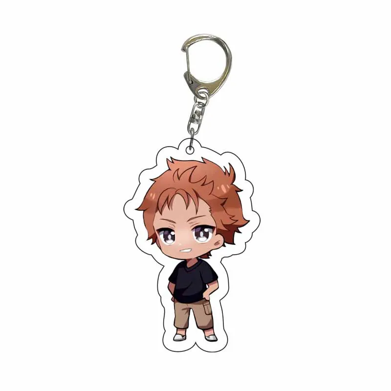 Anime Summer Time Rendering Cosplay Costume Key Pendant Props Acrylic Keychain Keyring Bag Pendant Friends Fans Gifts