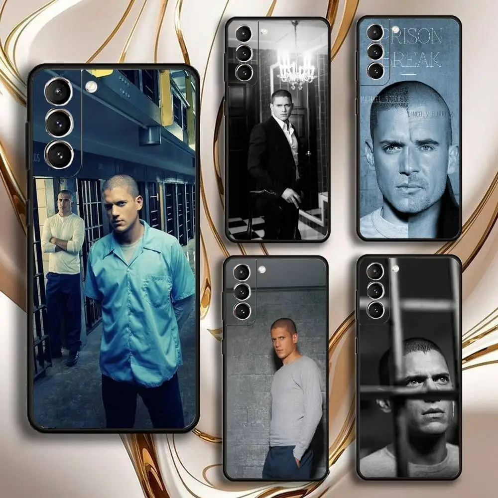 

W-Wentworth Miller M-Michael Scofield Phone Case For Samsung GalaxyA13,21s,22,31,32,52,53,71,72,73,Soft Black Shell