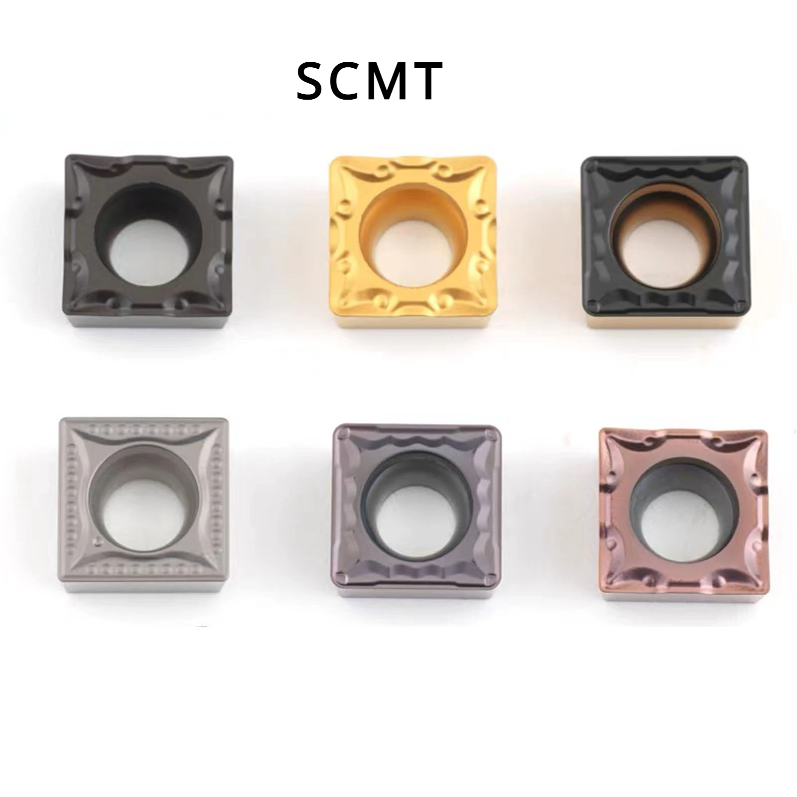 SCMT 1/10pcs Carbide Turning Tool Insert Blade Square Single Sided Boring of Stainless Steel Parts SCMT09T304 SCMT09T308 Chamfer