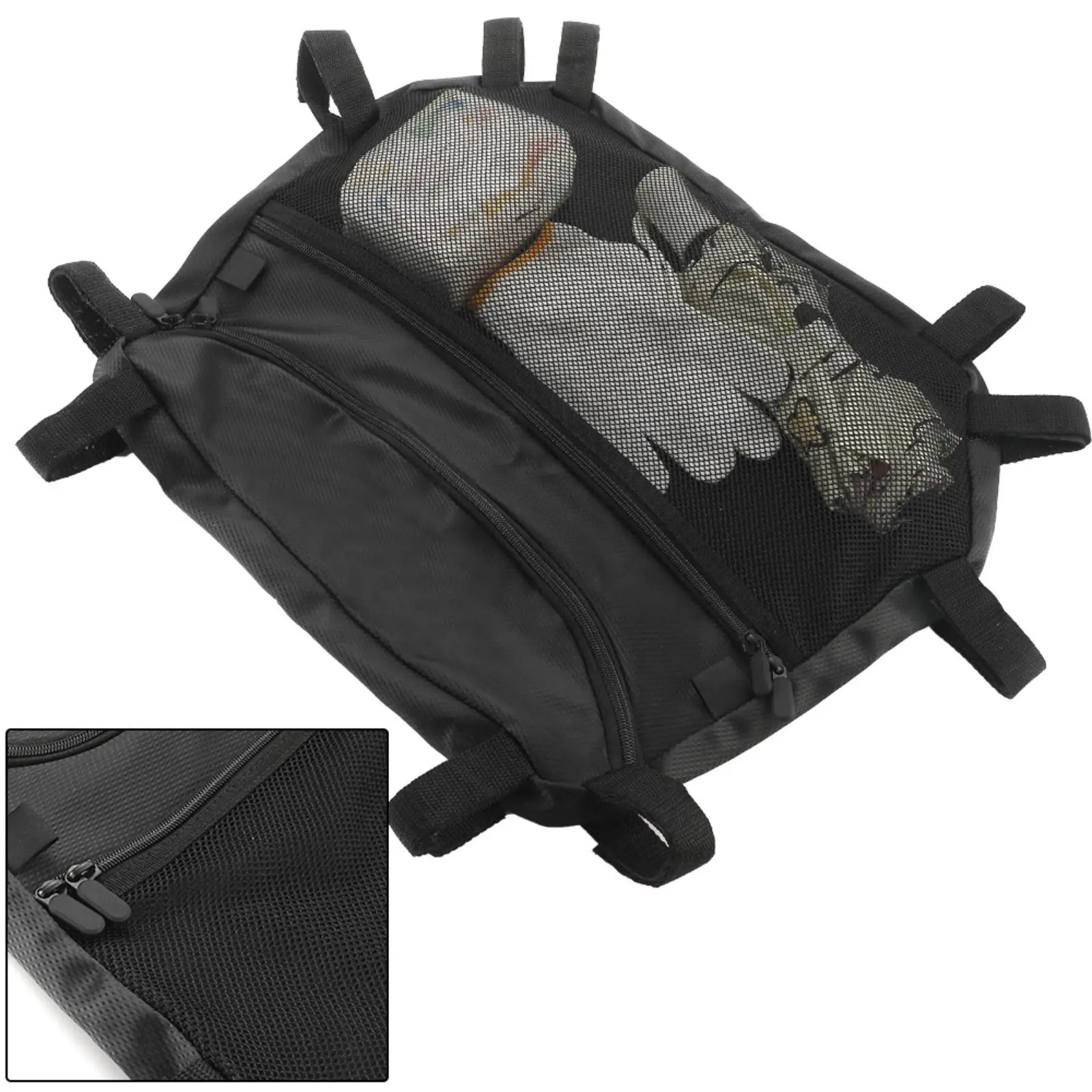 Durable Overhead Storage Bag Waterproof Tool Gear Foldable Organizer Pouch Large Capacity for Polaris RZR 800 S 800