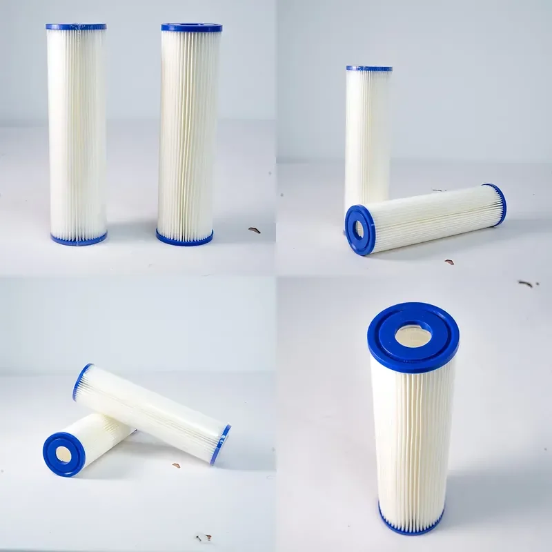 Washable 2.5x10 Pleated Water Filter Cartridge Gel Filter Bag Fabric Sponge 5 10 20 Micron for Homes and Hotels
