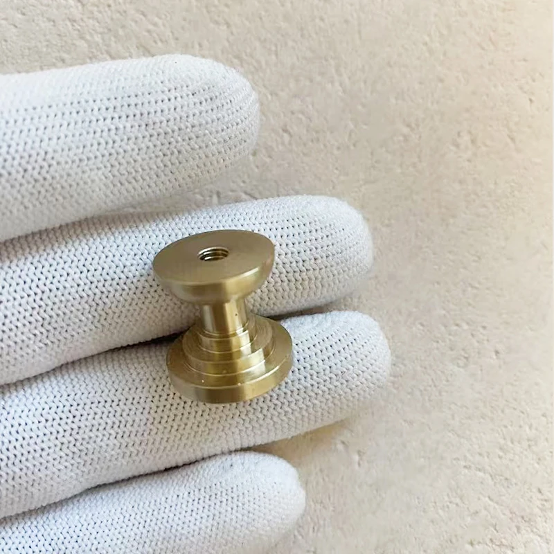 Brass Handle Base, Crystal Handle Base, for DIY Handle Enthusiasts, Includes Mounting Screws