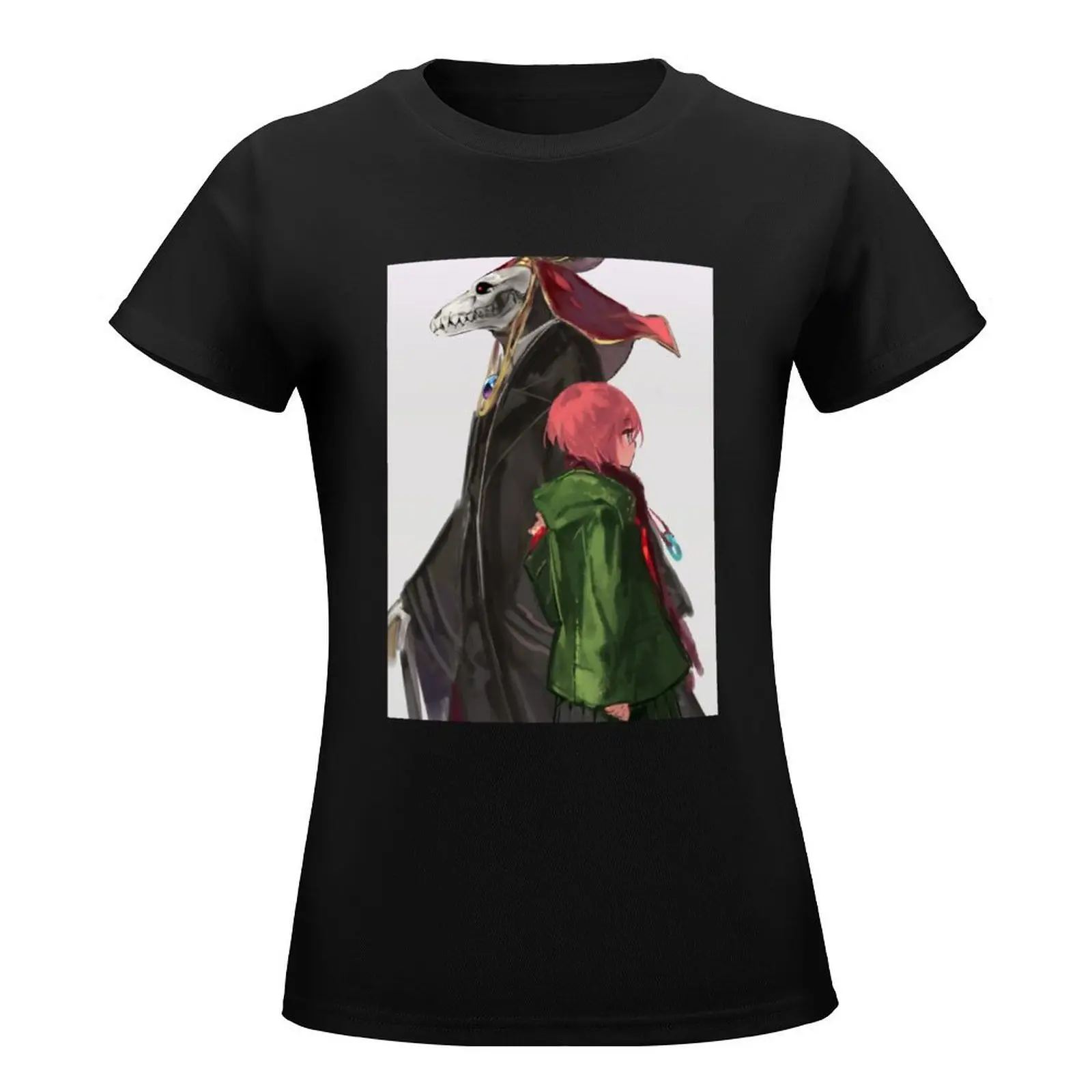 Chise x Elias - Magus Bride T-Shirt female Short sleeve tee vintage lady clothes oversized t shirts for Women