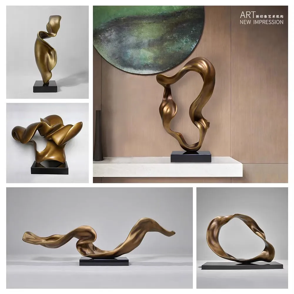 Sculpture Art Ornaments, Light Luxury Villa Model Room, Living Room Entrance, Home Decoration, Real Estate Ornaments