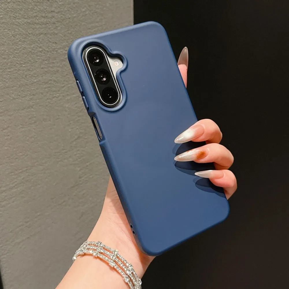 Stylish Slim Soft Silicone Case For Samsung Galaxy S26 Ultra S25 S24 FE A57 A37 A17 A56 Magnetic Charging Drop Protection Cover