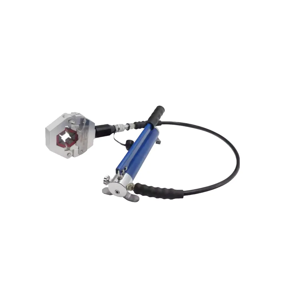 Manual Hydraulic Pipe Press Automotive Air Conditioning Portable Pipe Press Hose Crimping Tool Crimping Clamp Pipe Beer
