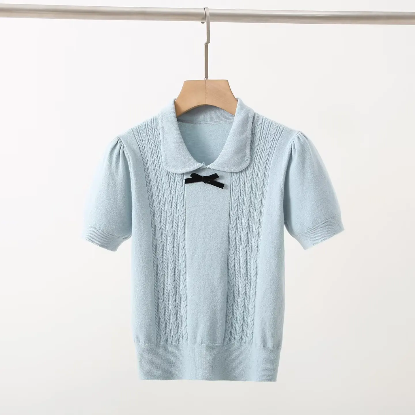 Faionable عارضة ort Sve تريكو المرأة أعلى عقدة الطفل دمية طوق أوائل الخريف جديد Sle التخسيس صالح #2