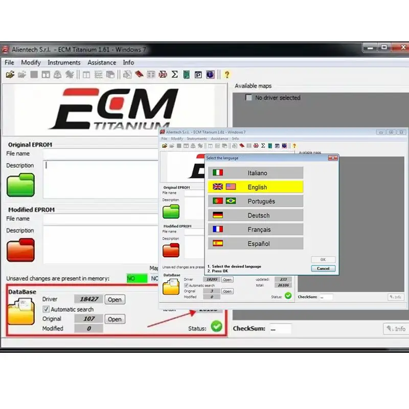 2025 NEW ECM TITANIUM 1.61 With 26000 Multi-languages+ Driver ECM 18259+ Drivers for ECU Tool Send Link or CD or USB