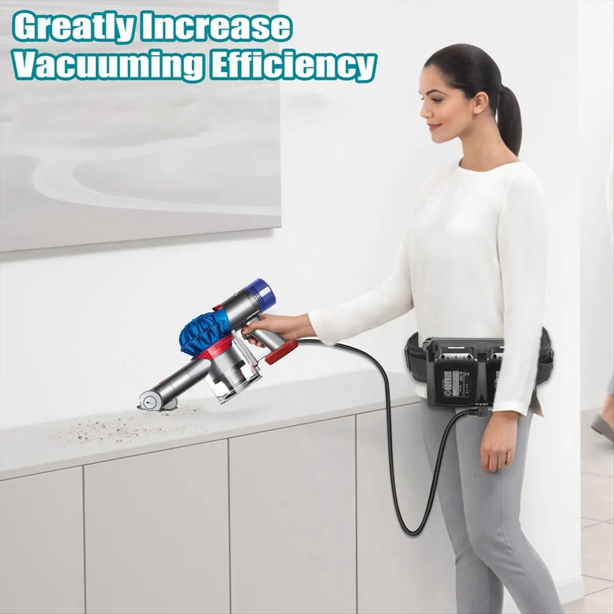 

A008 Dual-Battery Waist-Mounted Weight Reducer Adapted to 18-20V for Lithium Battery for Adapter