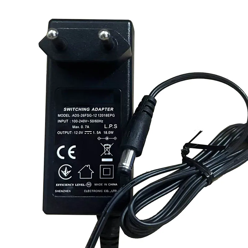 12V1.5A 18W European ADS-26SFG-12 12018EPG interface 5.5*2.1mm