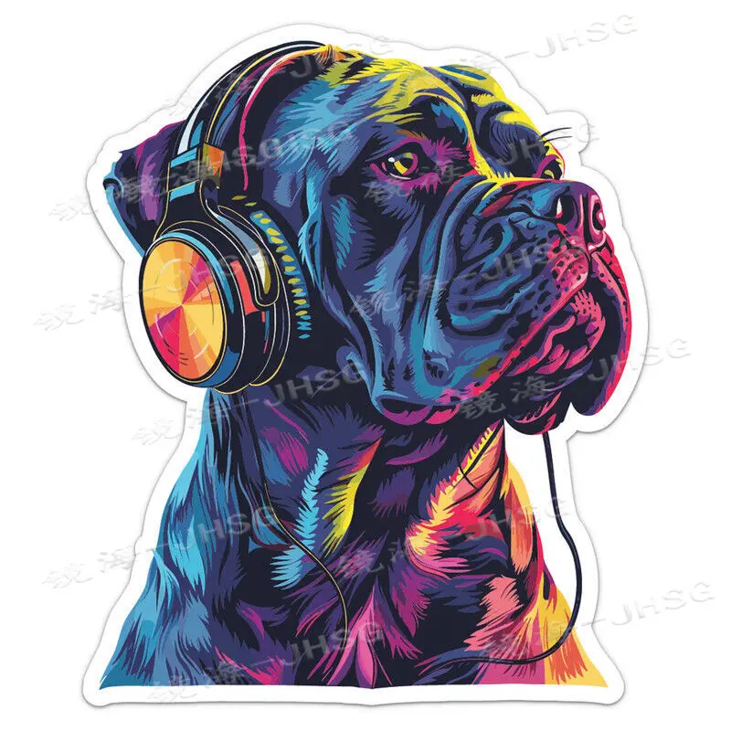 

DJ Cane Corso Dog Vinyl Decal Waterproof Car Bumper Stickers - Vehicle Exterior Decoration Accessories