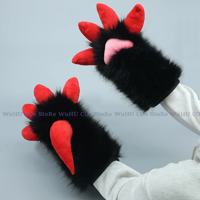 Fursuit Cosplay Paws Shoes Accessories Furry Cosplay Bunny Cat Short Boot Paws Cute Fluffy Animal Hobby Party Cos Unisex Costume