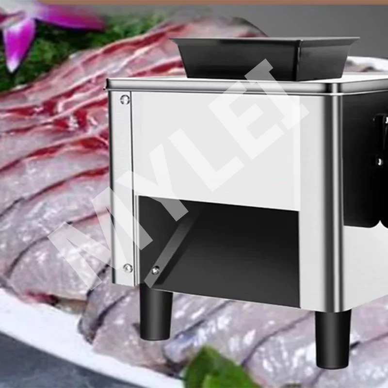 Automatic Commercial Mini Table Top Food Cutting Cutter Vegetable Fruit Slicer Fresh Meat Slice Machine