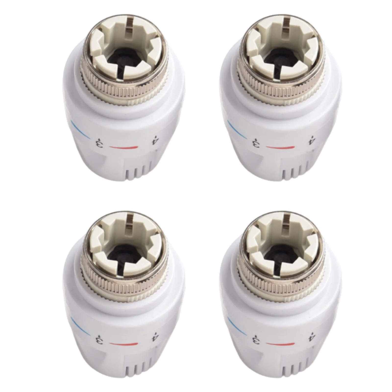 

Аксессуары Термостатическая головка 4 шт. 9x5 см Пластиковый клапан контроля температуры Термостатический радиатор Белый Совершенно новый