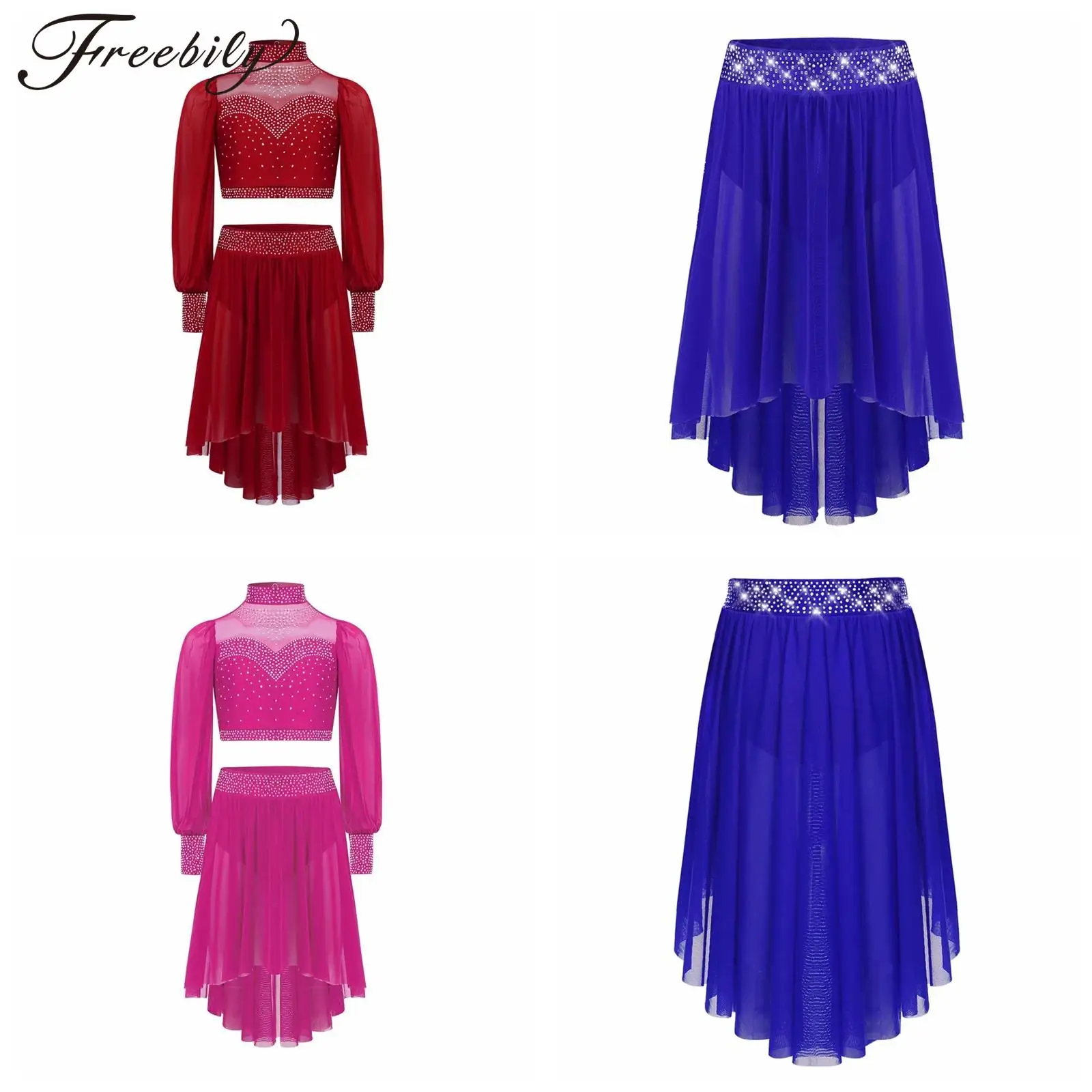 girls-lyrical-dance-outfit-kids-dancing-2-piece-ballet-outfit-modern-contemporary-costumes-rhinestones-crop-top-with-skirts