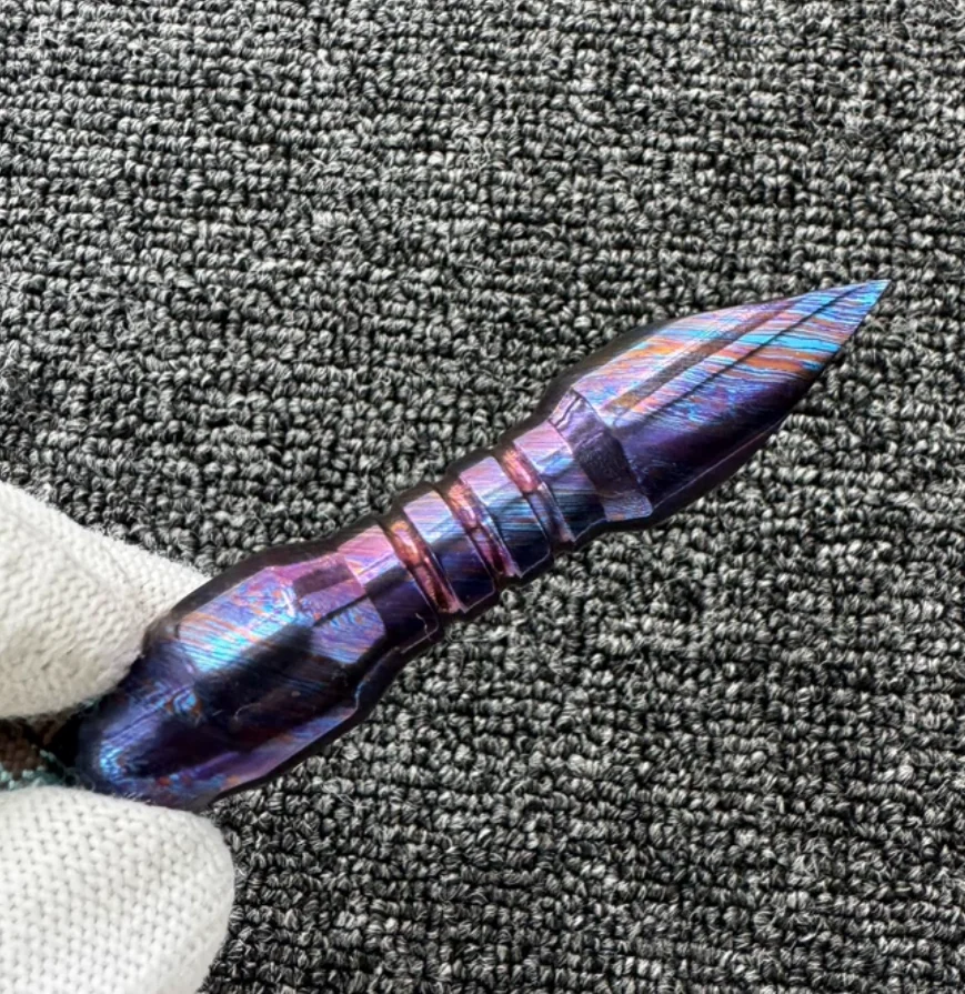 Used EDC Timascus stick fine lines Energy EDC fitget decompression toy