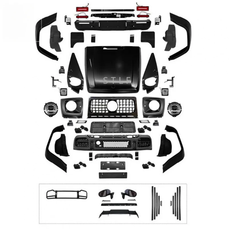 

Facelift Car Accessories Engine Hood Cover Headlight Body Kit Front Bumper Grille Spare Parts G Class W463