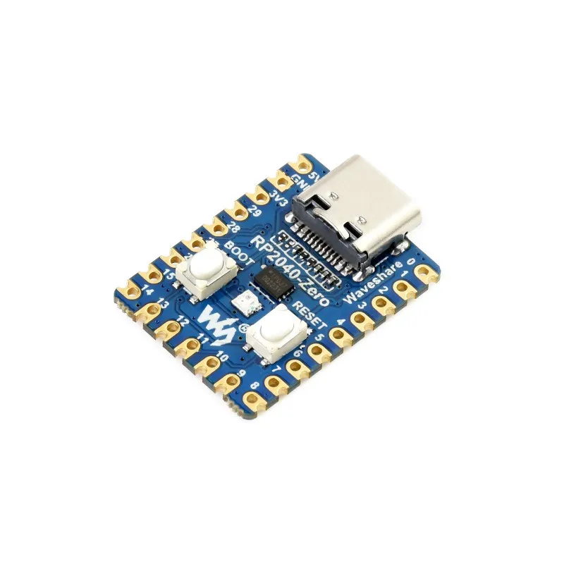 RP2040-Zero a Pico-like MCU Board Based on Raspberry Pi MCU RP2040, Mini ver.