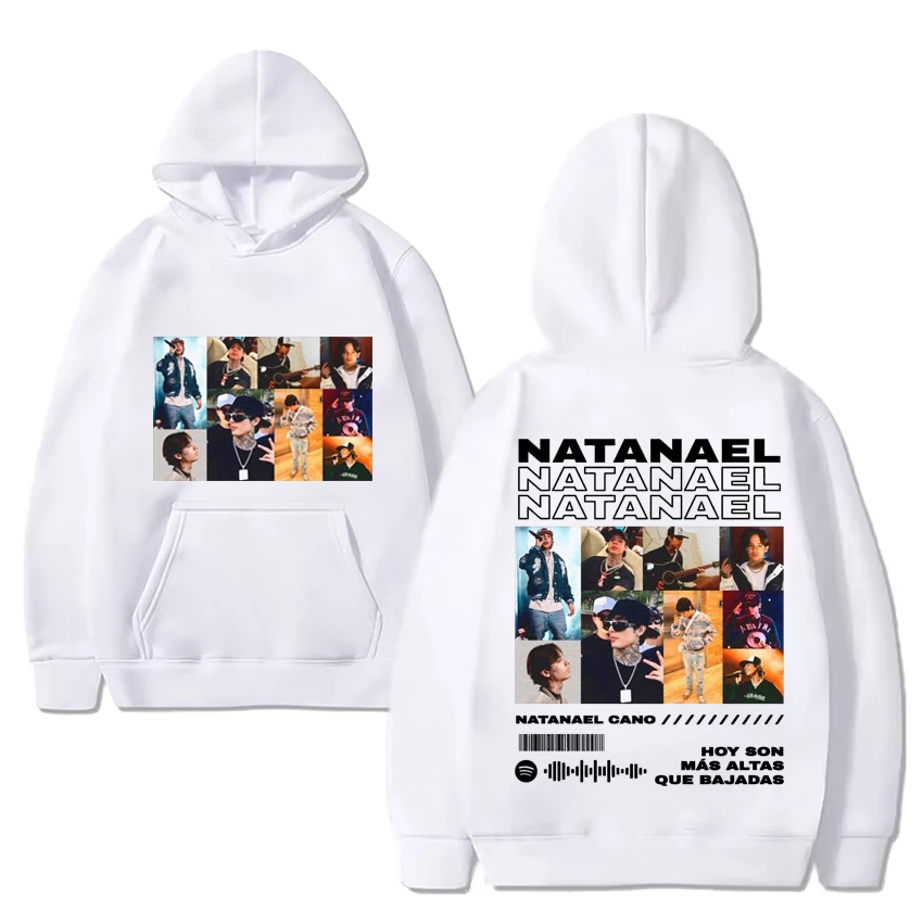 Natanael Cano Nata Montana Hip Hop album print Hoodie Men Women Fleece Long sleeve streetwear Unisex vintage oversized pullovers