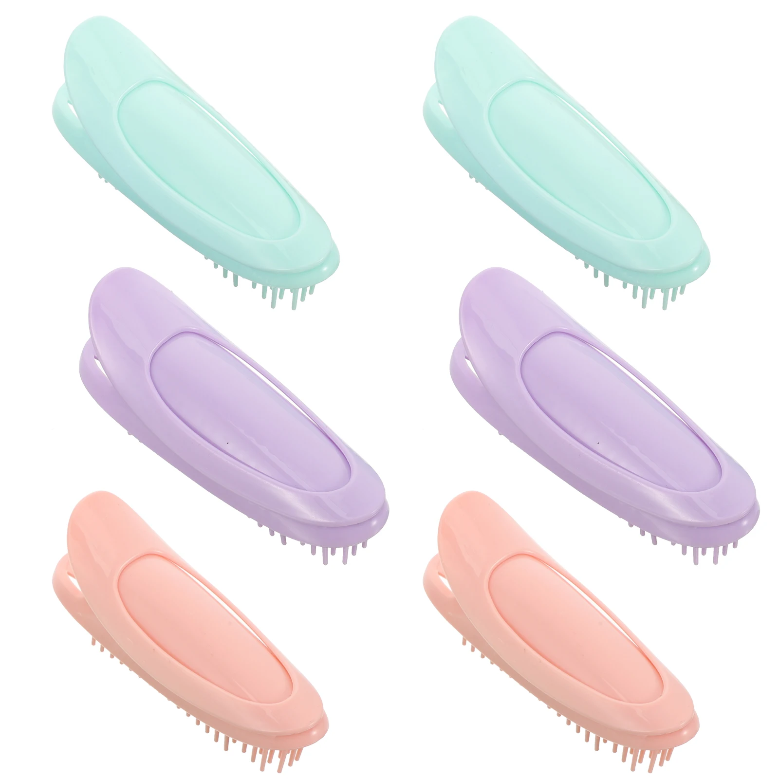 

6pcs Root Volume Tool Resin Lift Curly Hair Bangs Roller Clips For Hair Rollers Volumizing Clips Easy Travel Use