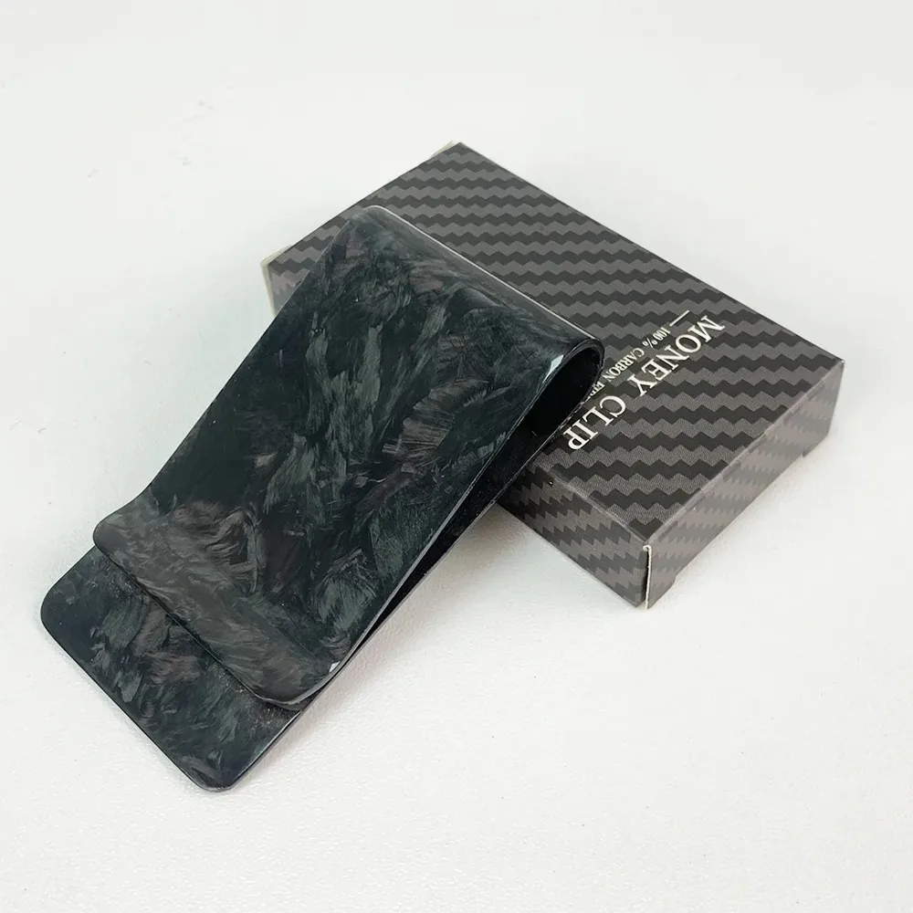 Fashion Real Carbon Fiber Card Holder Minimalist Slim Money Clip Stylish Cash Clip Business