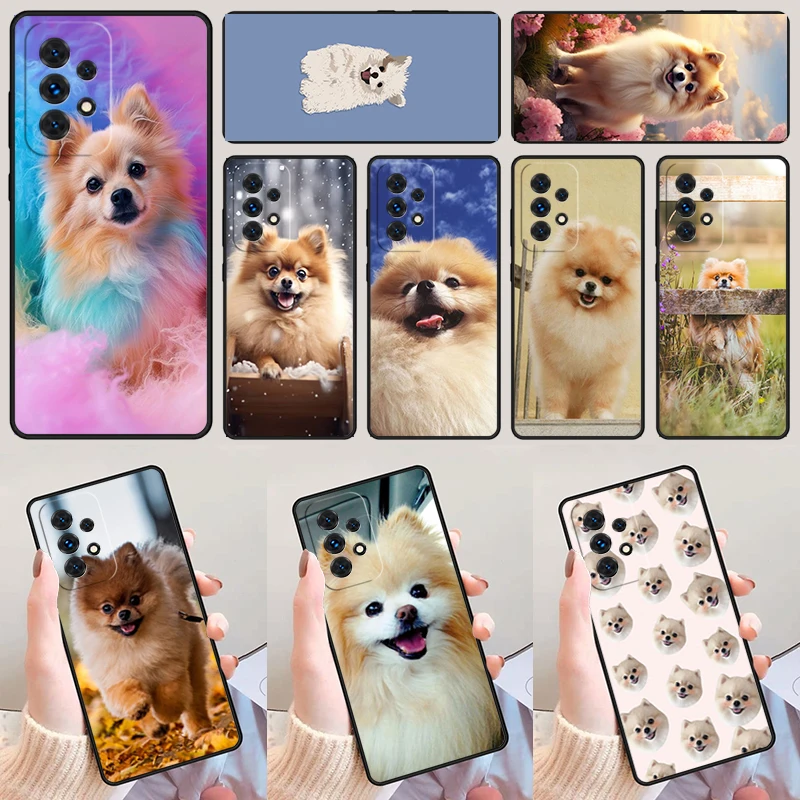 Pomeranian Dog phone case For Samsung Galaxy A42 A31 A40 A51 A71 A32 A80 A91 A52 A72 A73 A20e A21S A50 A70 A11 A12 Cover