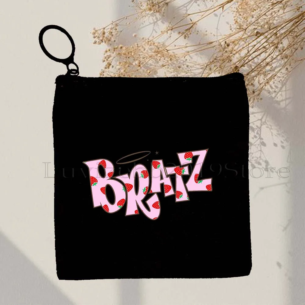 Y2K AESTHETIC BRATZ BAD GIRLS Harajuku Cartoon Cute Doll Gifts Gothic Canvas Coin Purse Key Case Card Bag Wallet Zipper Pouch