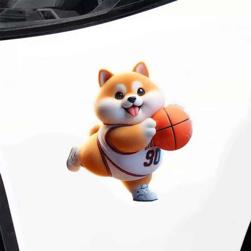 

Cute Blue Ball Animal Car Stickers Waterproof Window And Bumper Decals for Children's Room Decor HE114
