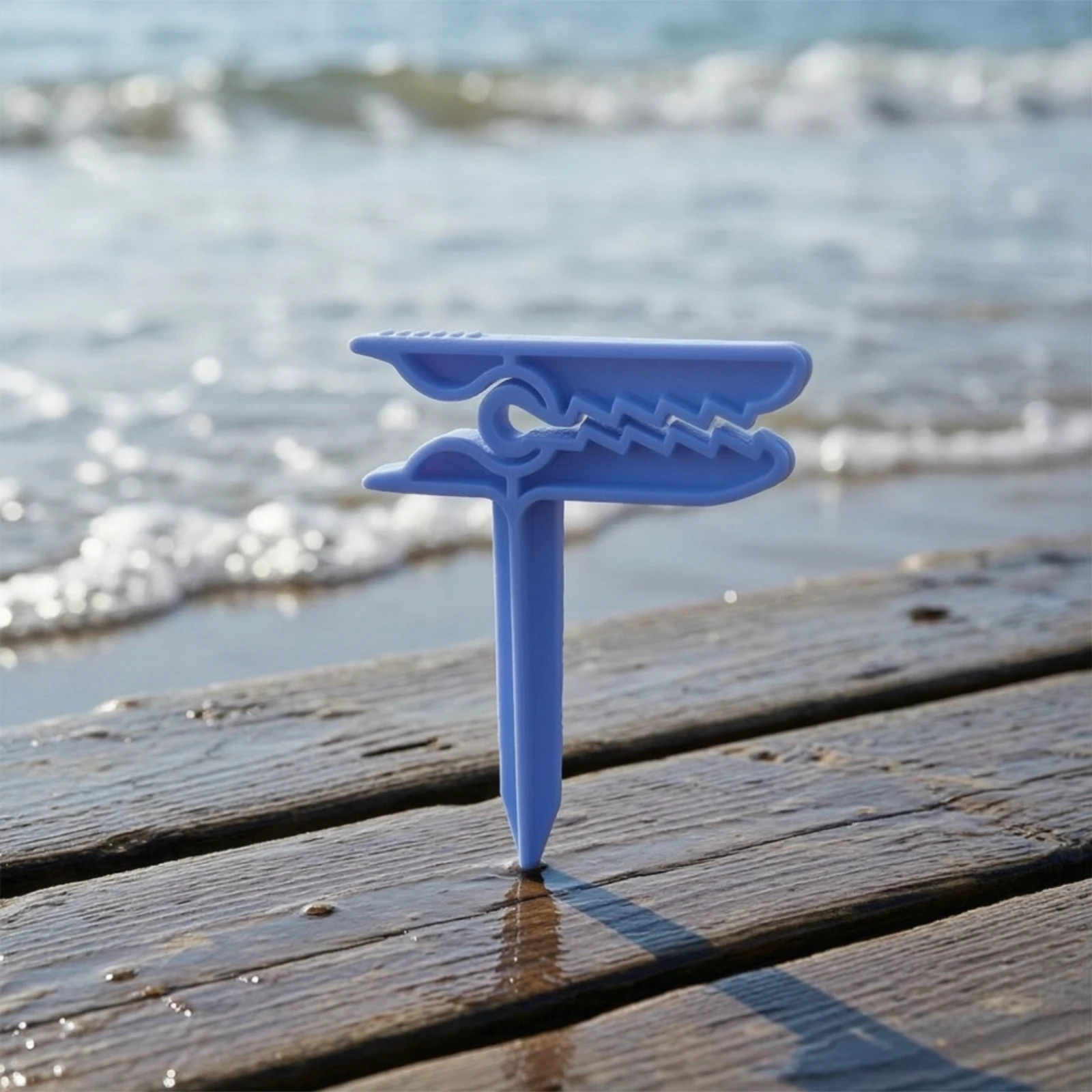 Beach Towel Clip with Stake Portable Towel Peg with Sand Anchor Blanket Clips Rustrust-Resistant Anchors Sturdy for Beachgoers