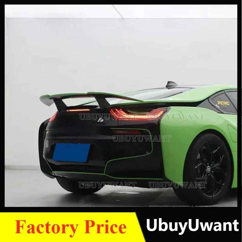 Für BMW I8 2014-2019 GT-Style High-Kick Heckspoiler Deckspoiler Heckflügel aus Kohlefaser
