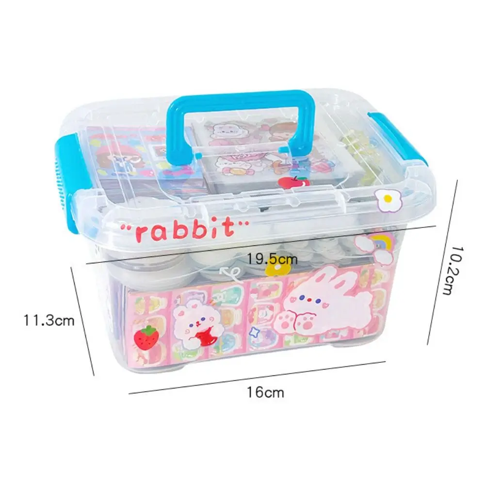 Handwork DIY Keychain Making Kit Handmade Acrylic Guka Sticker Set Cartoon Creative DIY Handbook Material Sticker Girl Gift